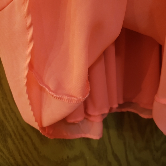 Beautiful sequined and lace, high low coral sun dress. Excellent condition. - Picture 6 of 7